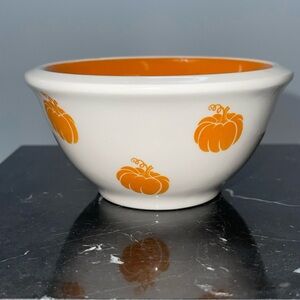 Terramoto Ceramic Pumpkin Bowl 4.5" D x 2.25" H Autumn Fall Harvest Thanksgiving